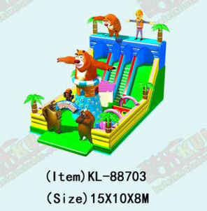 Children Fun Park Inflatable Giraffe Animals Slide For Rentals