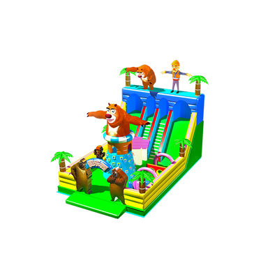 Children Fun Park Inflatable Giraffe Animals Slide For Rentals