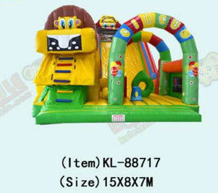 Small Commercial Bouncy Castle With Slide Children Playground