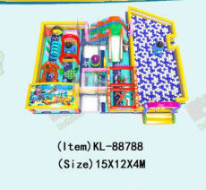 Large Inflatable Obstacle And Big Ball Pool Children Fun Park