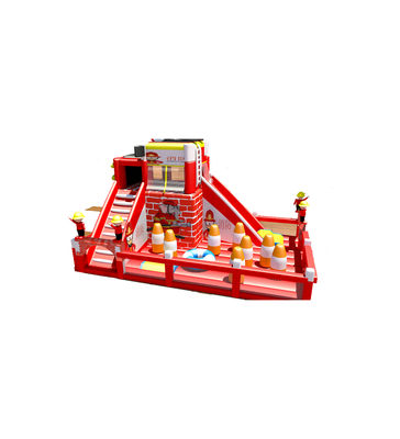 Fire Truck Combos Children Fun Park Inflatable Playground