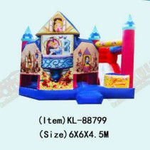 Snow Pricess Combos Jumping Slide Children Fun Park Inflatable
