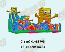Children Fun Park Inflatable SpongeBob Slide Colorful Playground