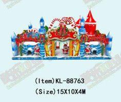 Customized IP Colorful Children Fun Park Inflatable Slide Bouncy