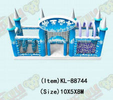 Inflatable Snow Land With Sand And Ball Pool Kids Playground