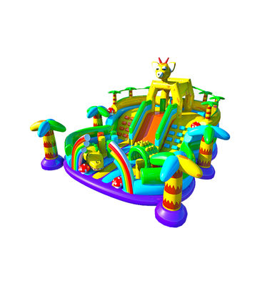 Customized IP Colorful Children Fun Park Inflatable Slide Bouncy