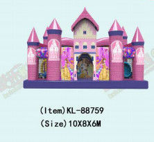 Customized 10*8*6m Colorful Children Fun Park Inflatable Slide Bouncy