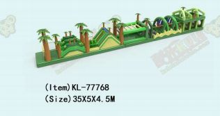 Tropical Jungle - Style Inflatable Amusement for Children Play Area