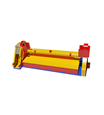 Yellow - Red Inflatable Play Structure Cheerful Construction Apparatus