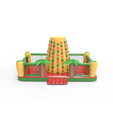 Inflatable Rock Climbing: A Fun Outdoor Adventure Playground Tropical Palm Trees