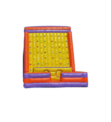 Colorful Inflatable Climbing Wall: Perfect for Active Entertainment with Grips and Safety