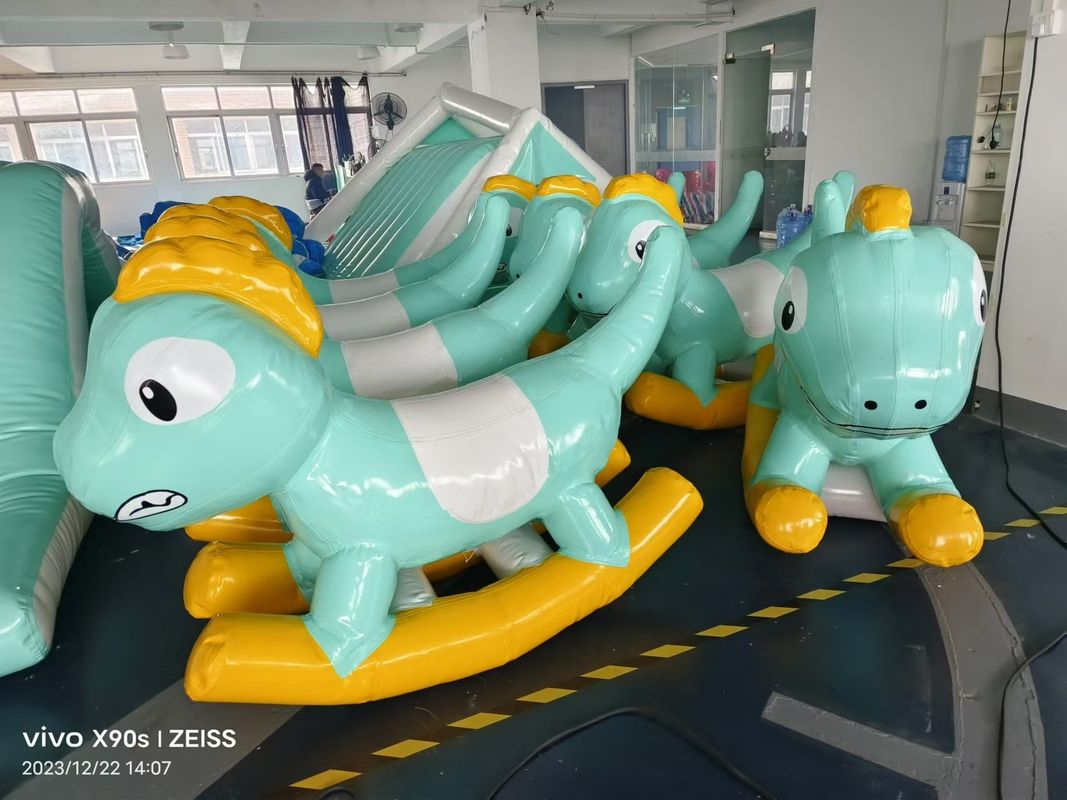 Dinosour Small Inflatable Games Colorful For Indoor Soft Playground Toys