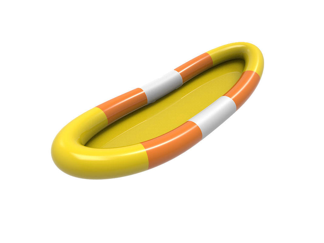 PVC Inflatable Water Pool White Yellow Orange Color 2.5m For Children