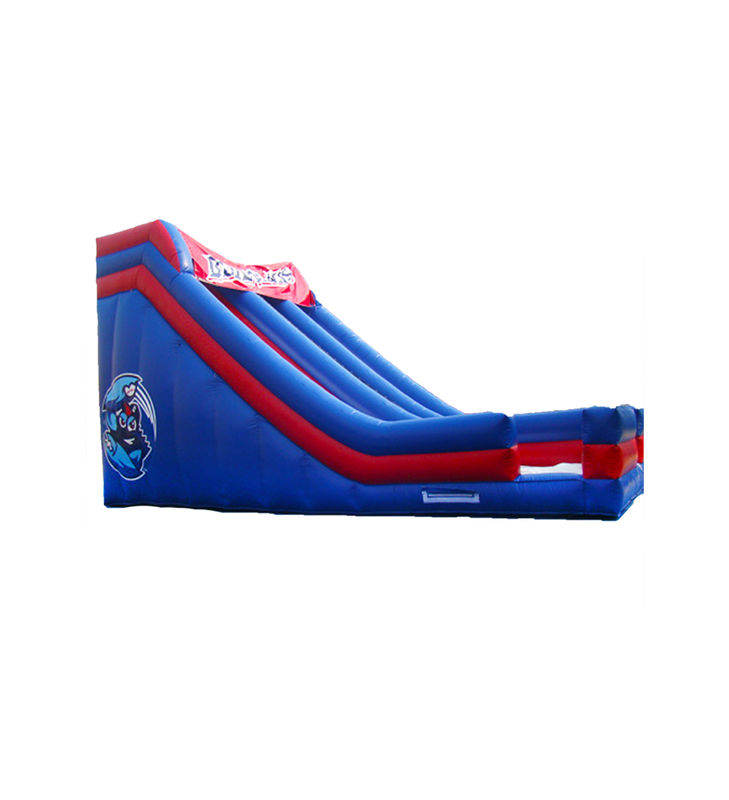 Children Fun Park Inflatable Blue Color Slide For Rentals