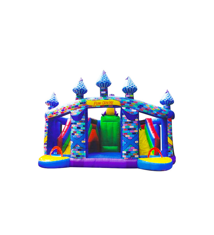 Customized IP Colorful Children Fun Park Inflatable Slide Bouncy