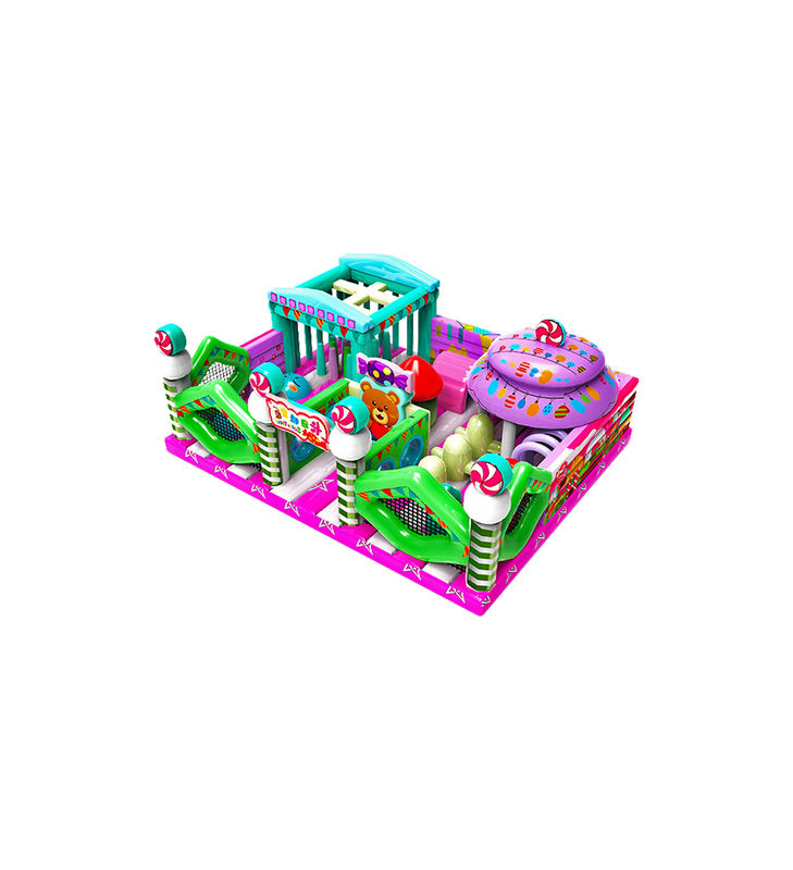Customized IP Colorful Children Fun Park Inflatable Slide Bouncy
