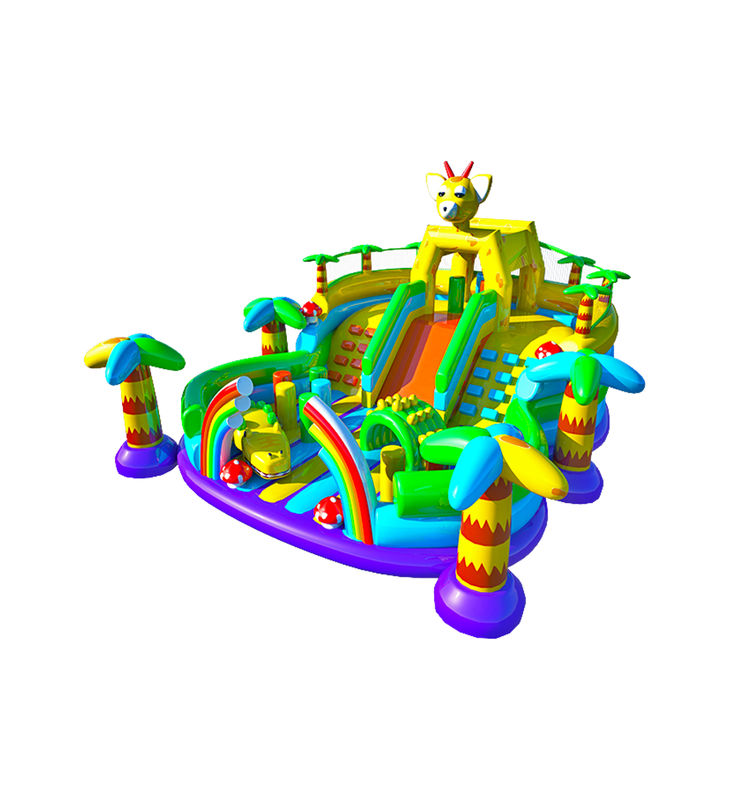 Customized IP Colorful Children Fun Park Inflatable Slide Bouncy