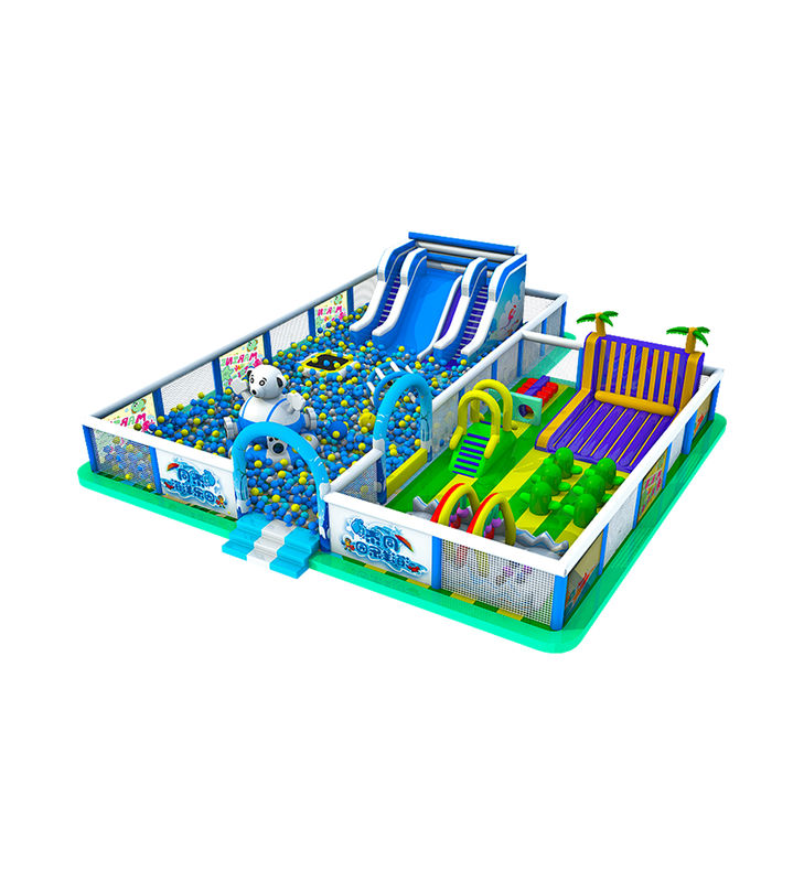 Customized IP Colorful Children Fun Park Inflatable Slide Bouncy