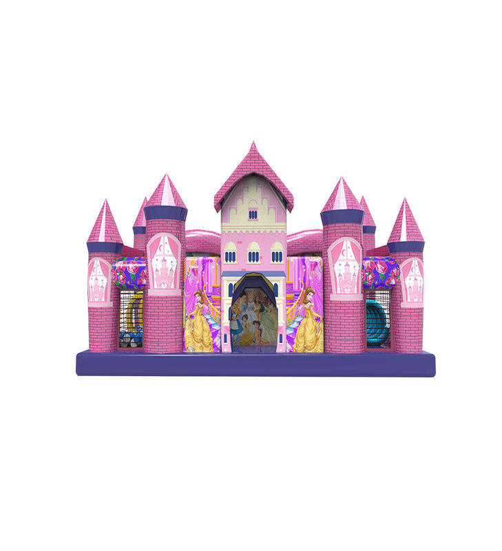 Customized 10*8*6m Colorful Children Fun Park Inflatable Slide Bouncy