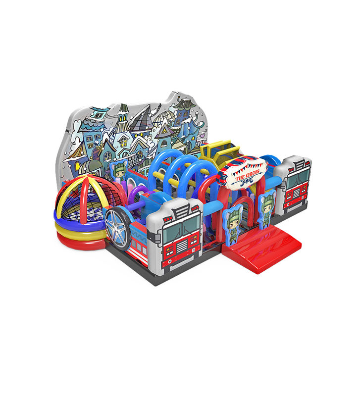 Customized IP Colorful Children Fun Park Inflatable Slide Bouncy