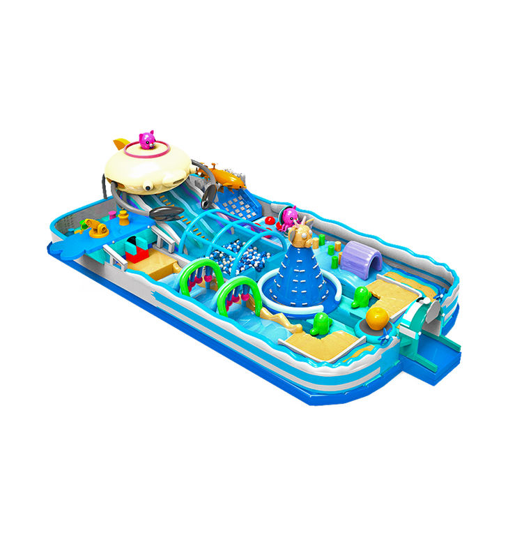 Customized IP Colorful Children Fun Park Inflatable Slide Bouncy