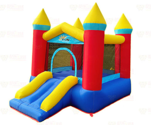 Polyester Oxford Inflatable Slide And Trampoline For Kids Fun And Exercise Combined